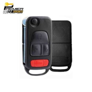 1997–2005 Mercedes ML W163 M-Class 4-Button Flip Key HU64 PCF7935 44 Chip for KR55 Key Maker (AFTERMARKET)