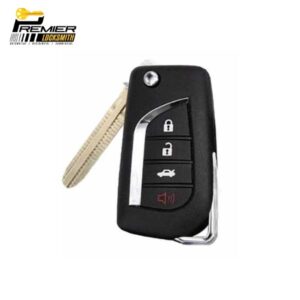 2004-2010 Toyota 4-Button Flip Key NEW STYLE GQ43VT20T (67 Chip) (AFTERMARKET) (1)