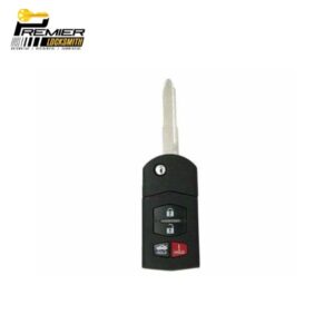 2006-2015 Mazda / 4-Button Flip Key / PN: BBM4-67-5RY / BGBX1T478SKE125-01 (AFTERMARKET)