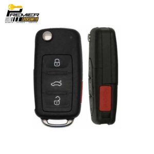 2011-2016 Volkswagen 4-Button Remote Flip Key 5K0837202AE NBG010180T 315 MHz (AFTERMARKET) (1)